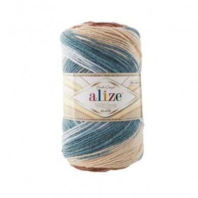 Alize Superlana Klasik Batik,  100g., 280m.