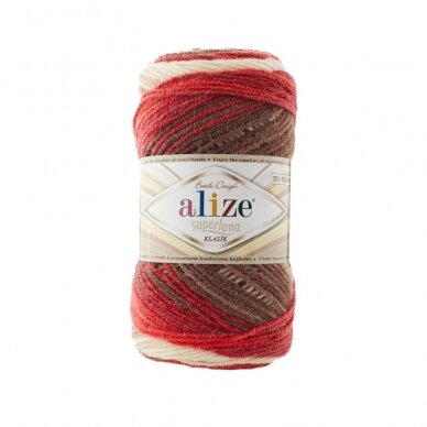 Alize Superlana Klasik Batik,  100g., 280m.