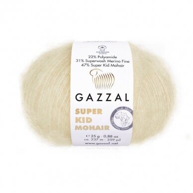 Gazzal Super Kid Mohair , 25 gr., 237 m