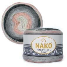 Nako Angora Luks Color, 150 г, 810 м