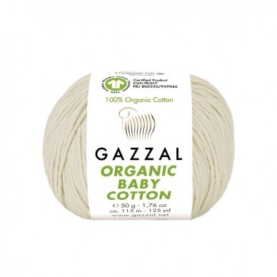 Organic Baby Cotton, 50g., 115m.