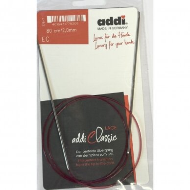 Circular Knitting Needles addi Premium, 3.5mm., 60cm.