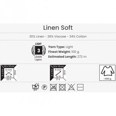 YarnArt Linen Soft, 100g., 272m. 2